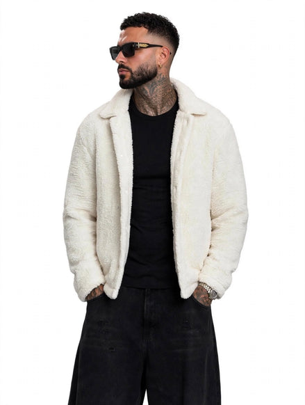 Giacca in Sherpa Modello OFFWHITE