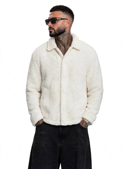 Giacca in Sherpa Modello OFFWHITE