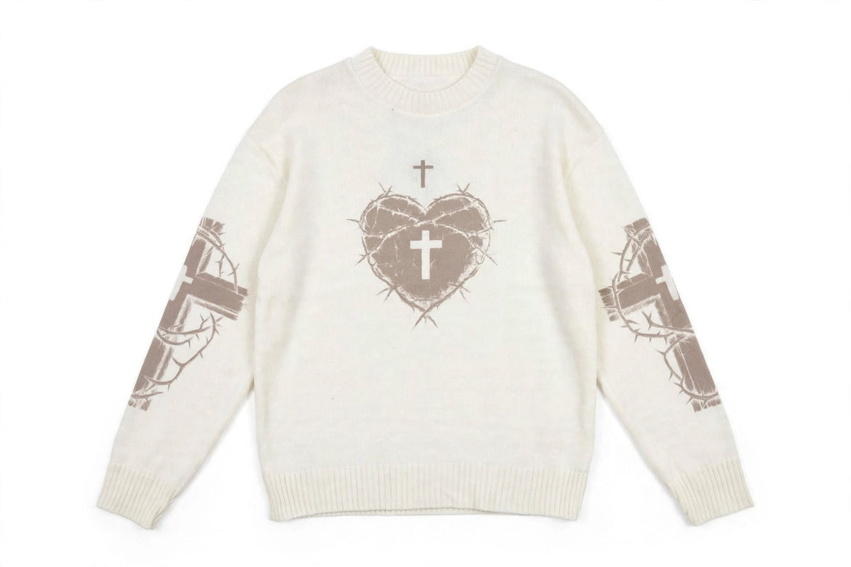 Felpa cuore sacro