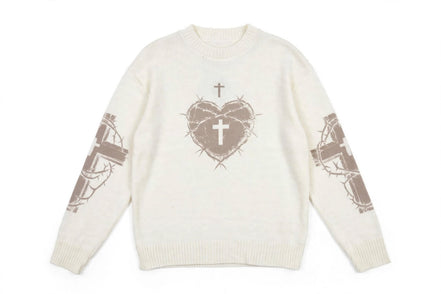 Felpa cuore sacro