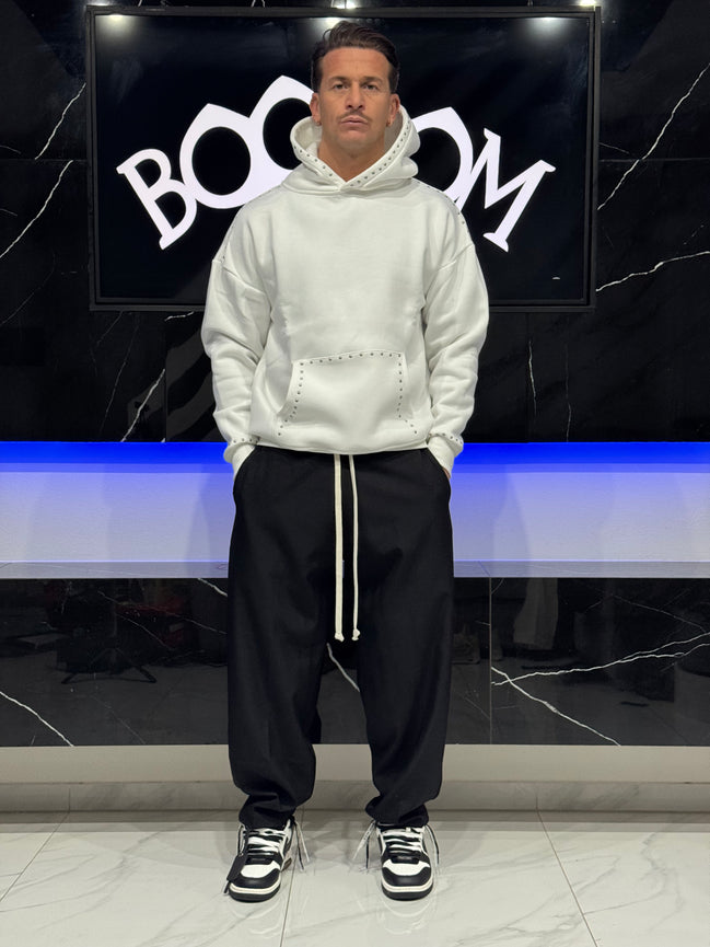 Felpa White borchiata PREMIUM