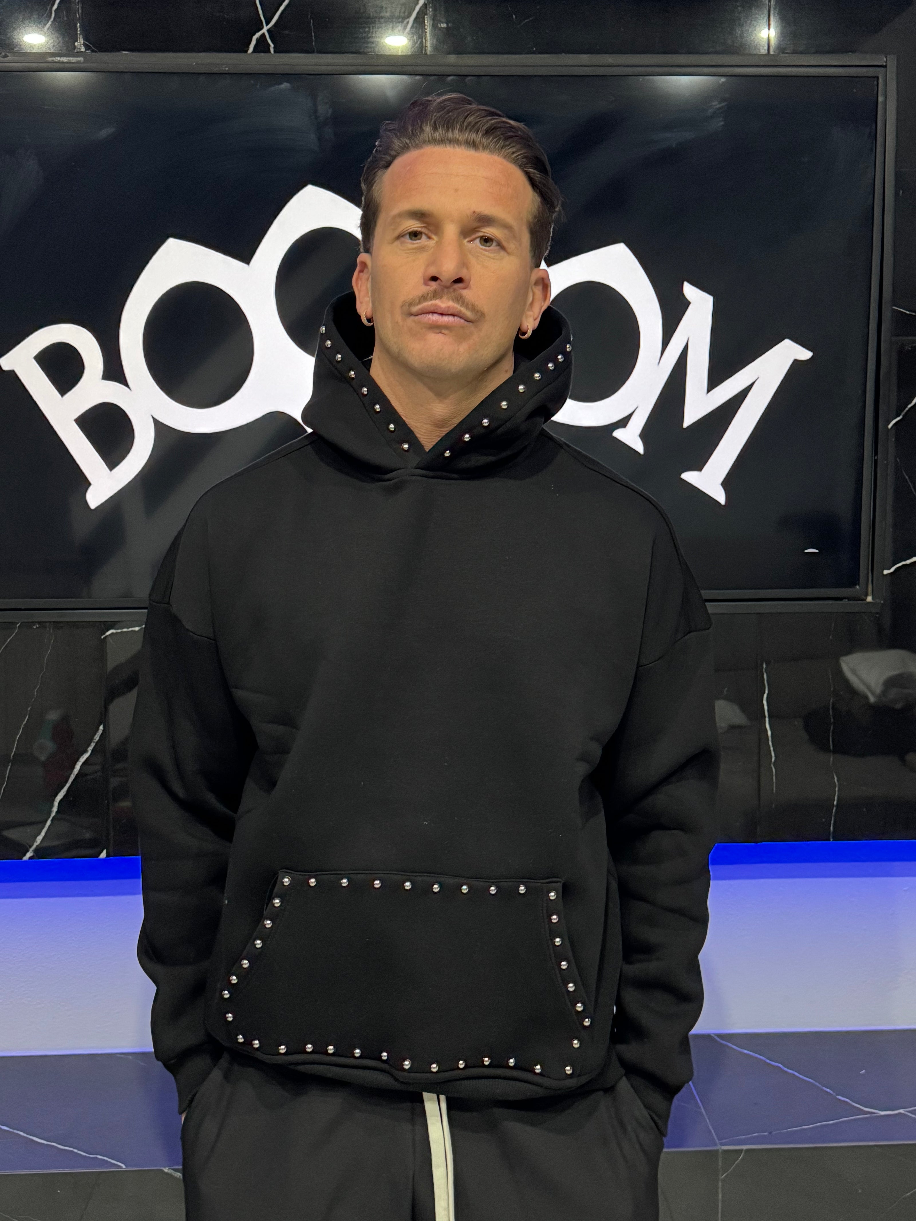 Felpa White borchiata PREMIUM