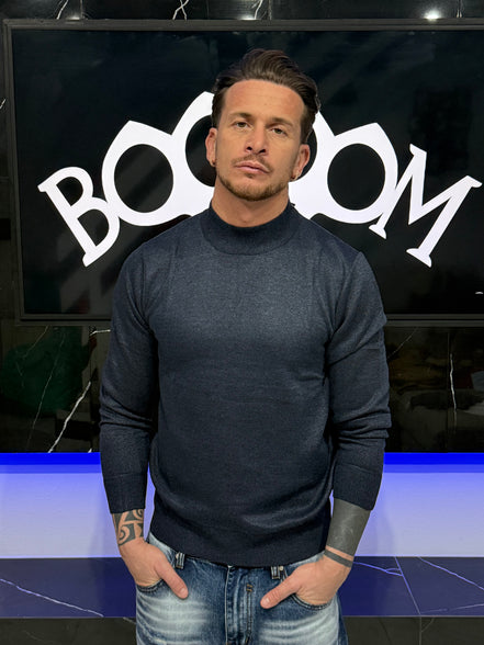 Maglia mezzo collo cashmere