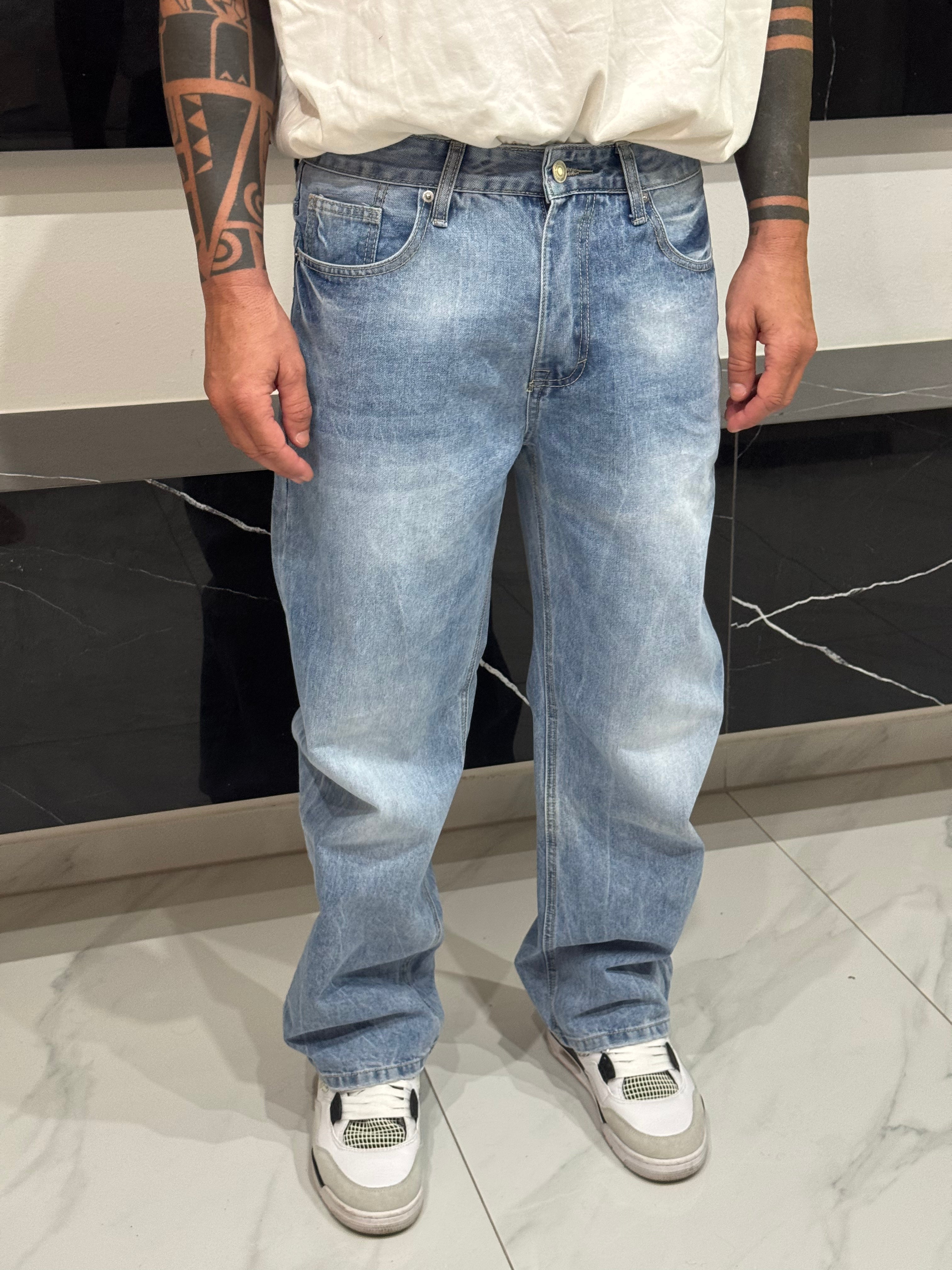Jeans lavaggio chiaro BAGGY