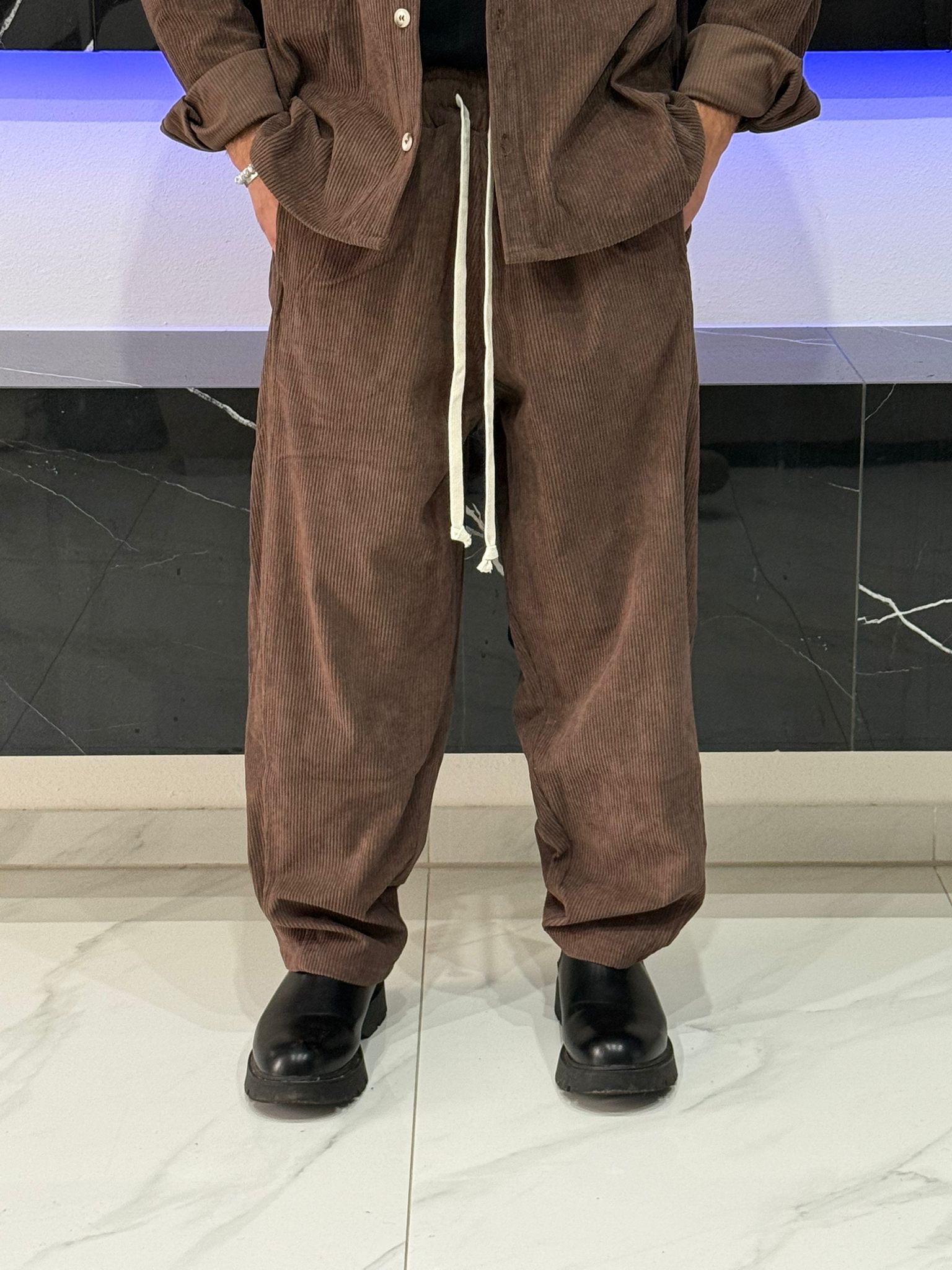 Coordinato Velluto Baggy