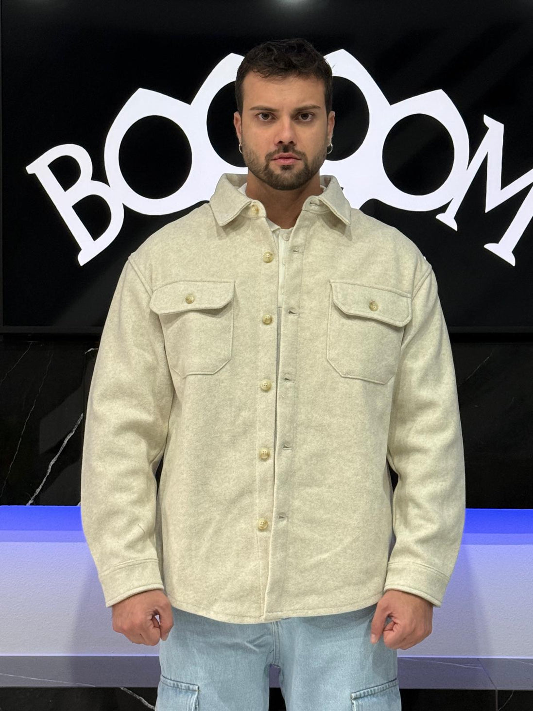 Giacca lanetta rasata